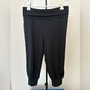 Black Cropped Joggers